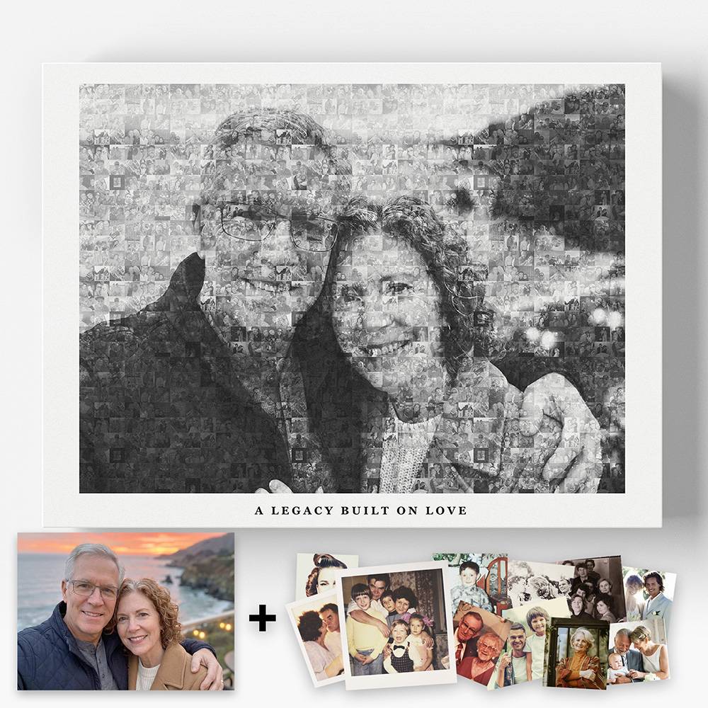 The Heirloom Mosaic - Scanned Photos on Metal-10 product photo