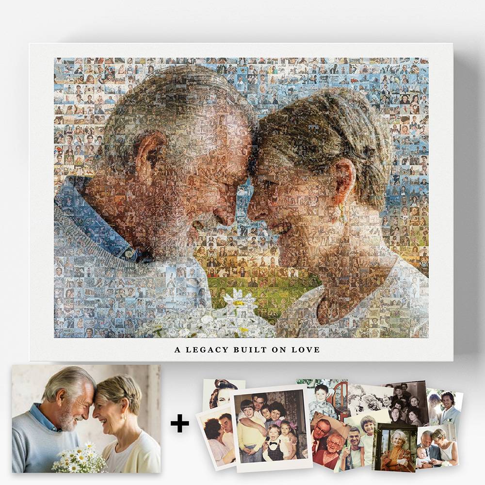 The Heirloom Mosaic - Scanned Photos on Metal-5 product photo