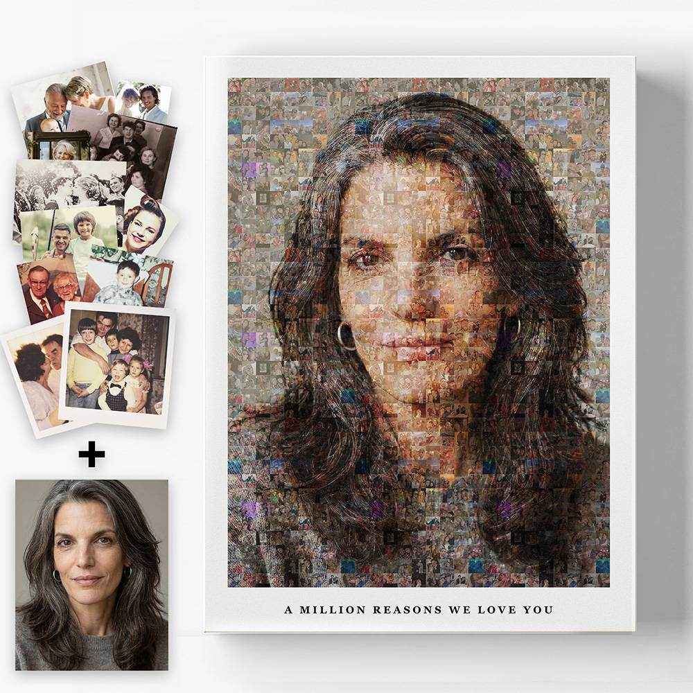 The Heirloom Mosaic - Scanned Photos on Metal-7 product photo