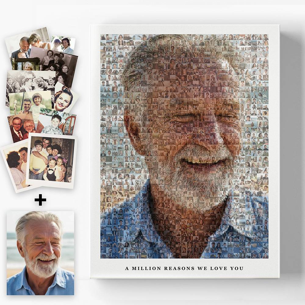 The Heirloom Mosaic - Scanned Photos on Metal-1 product photo