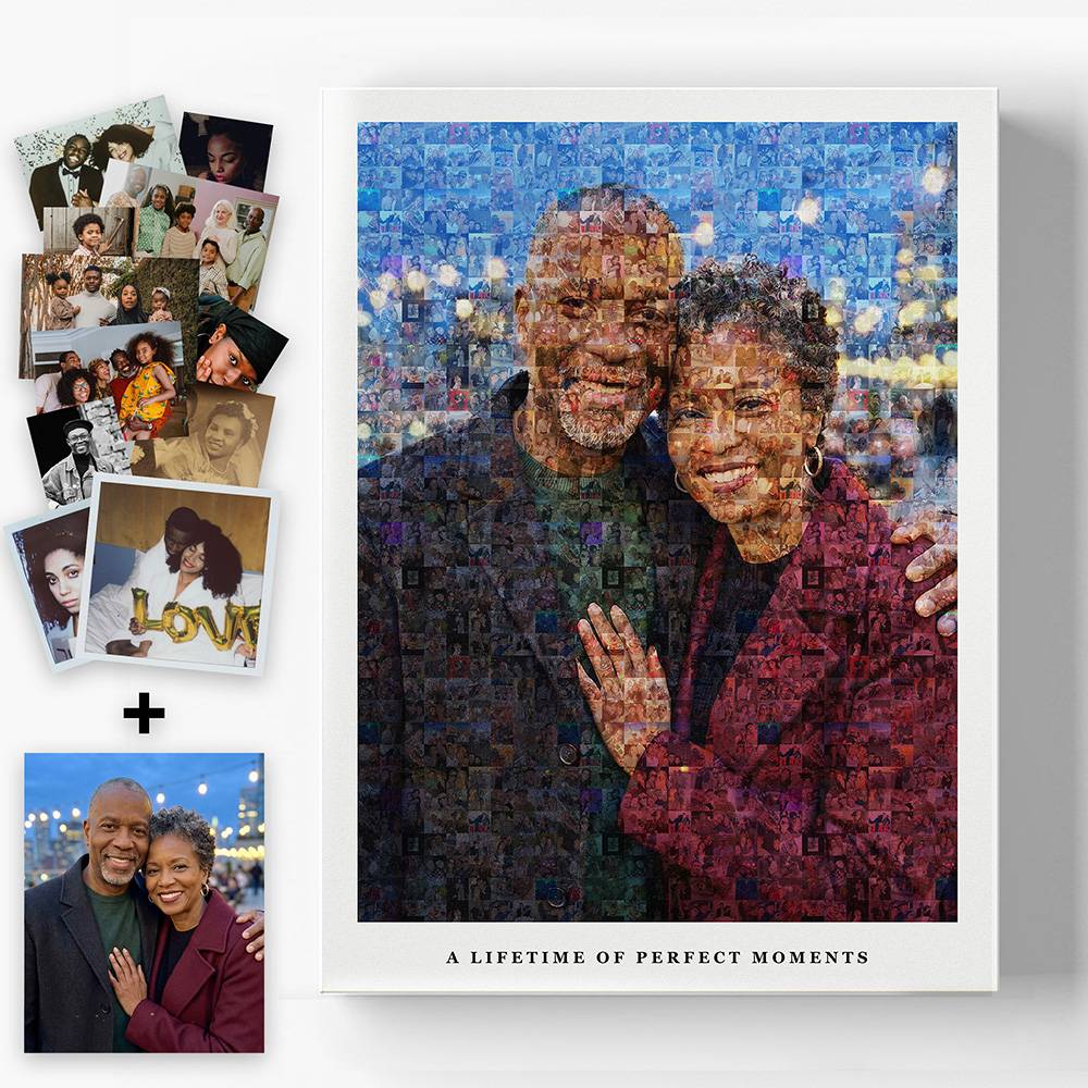 The Heirloom Mosaic - Scanned Photos on Metal-2 product photo