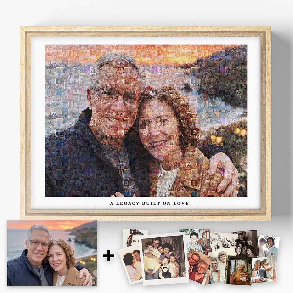 The Heirloom Mosaic - Scanned Photos on Canvas-11 product photo