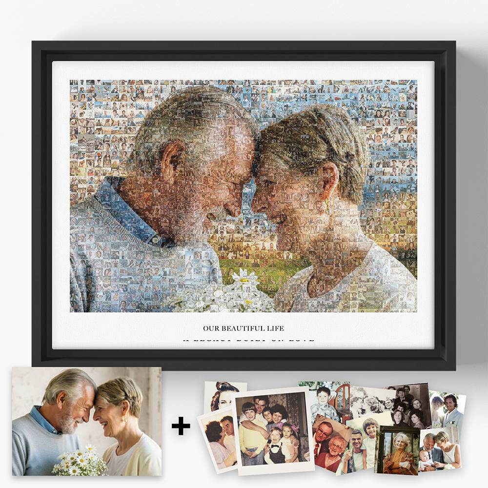 The Heirloom Mosaic - Scanned Photos on Canvas-5 product photo
