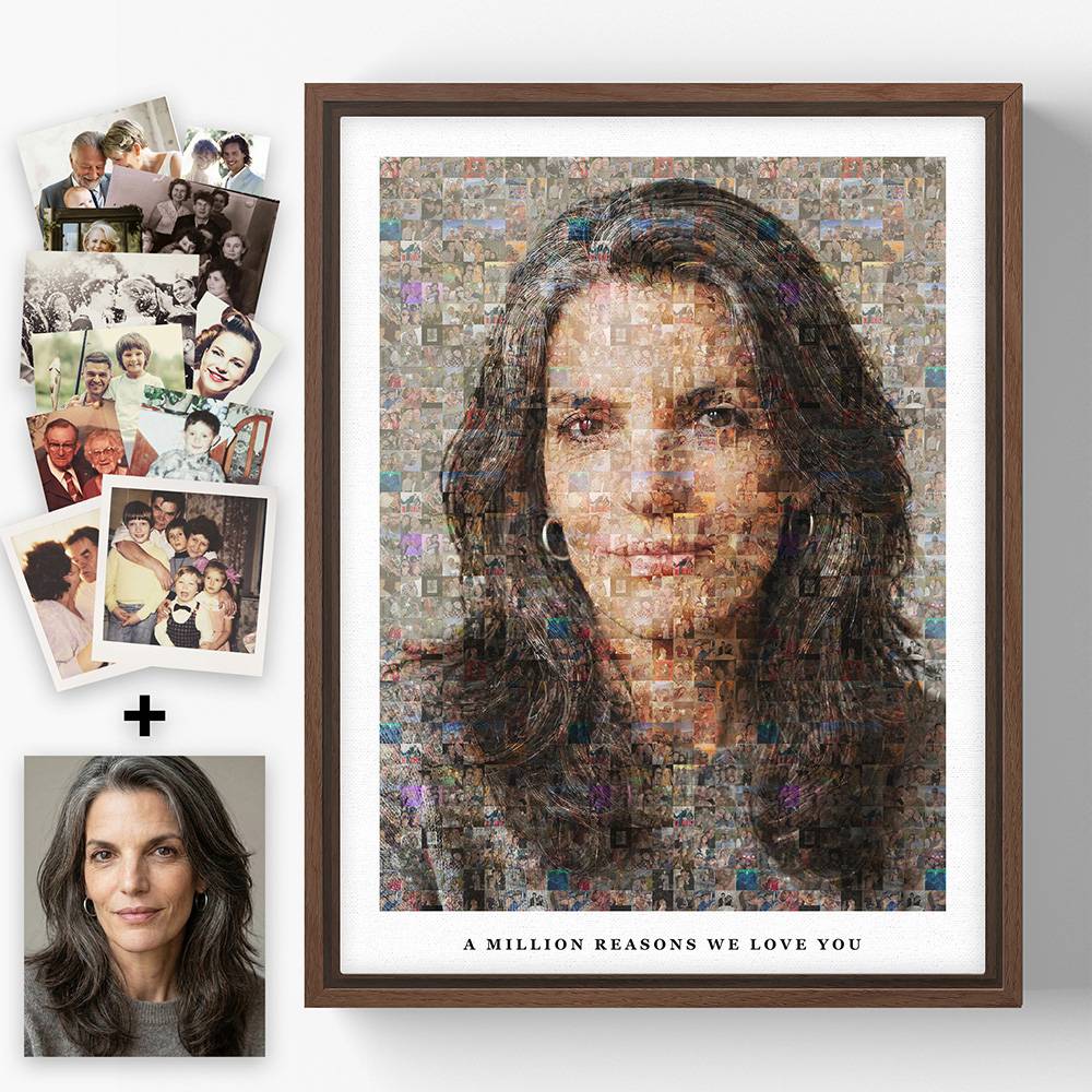 The Heirloom Mosaic - Scanned Photos on Canvas-1 product photo