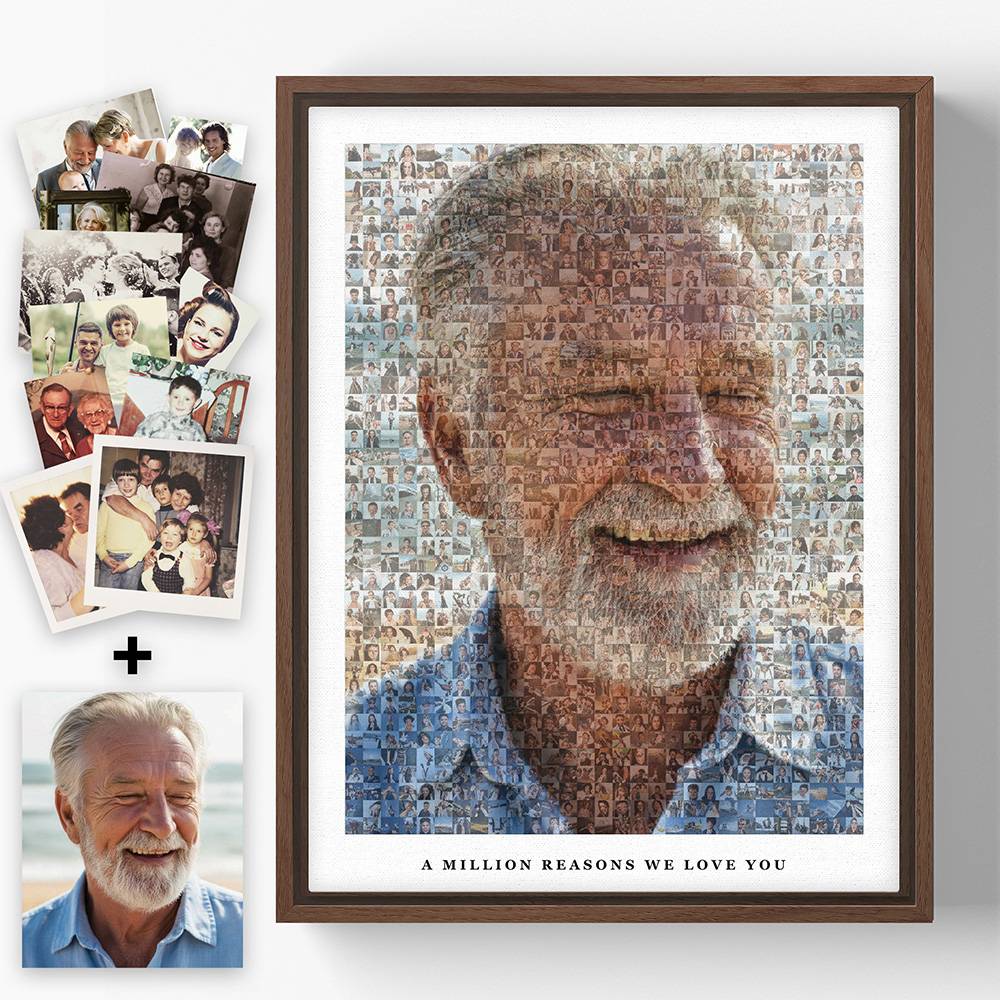 The Heirloom Mosaic - Scanned Photos on Canvas-2 product photo