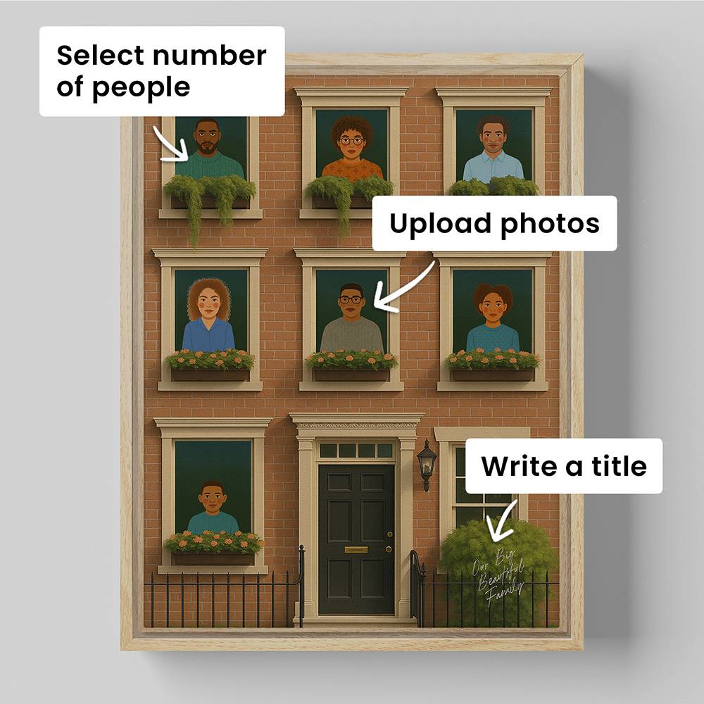 The Home Edit – Custom Portrait Canvas for Three-3 product photo