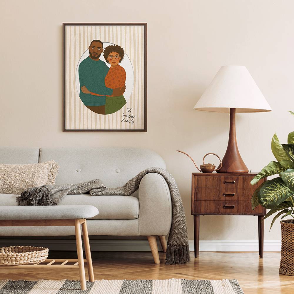The Lovers - Custom Couple Portrait Canvas-7 The Lovers - Custom Couple Portrait Canvas-7 product photo