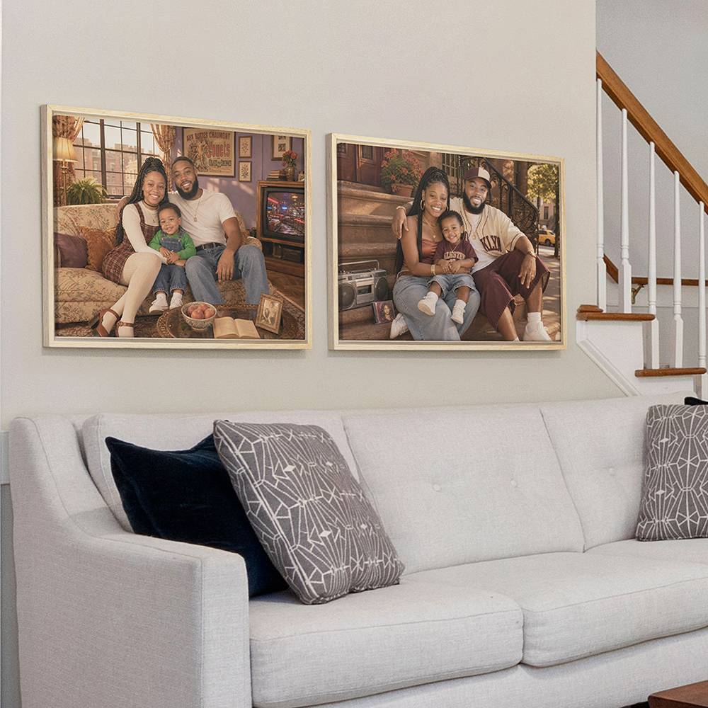 The Nostalgia Lounge – Custom Portrait Canvas-2 product photo