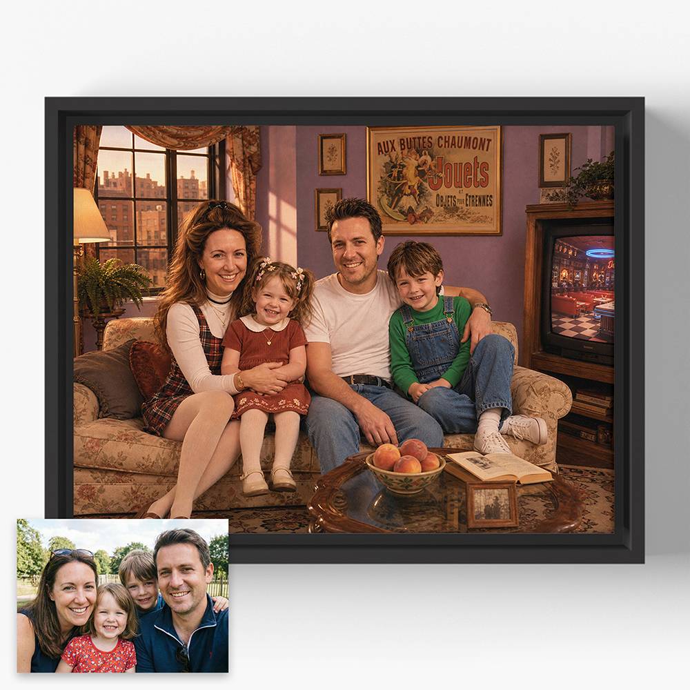 The Nostalgia Lounge – Custom Portrait Canvas-3 product photo