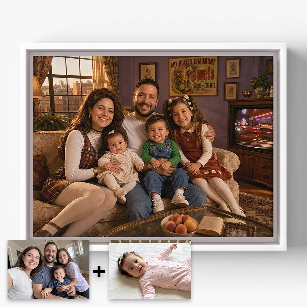 The Nostalgia Lounge – Custom Portrait Canvas-1 product photo