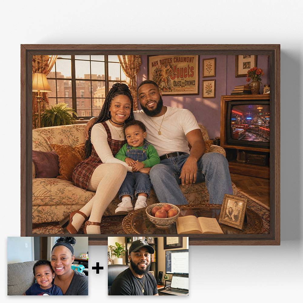 The Nostalgia Lounge – Custom Portrait Canvas-5 product photo