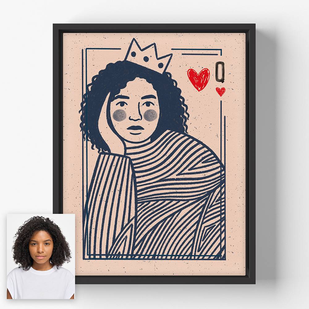 The Pair - Custom Line Art Canvas-1 product photo