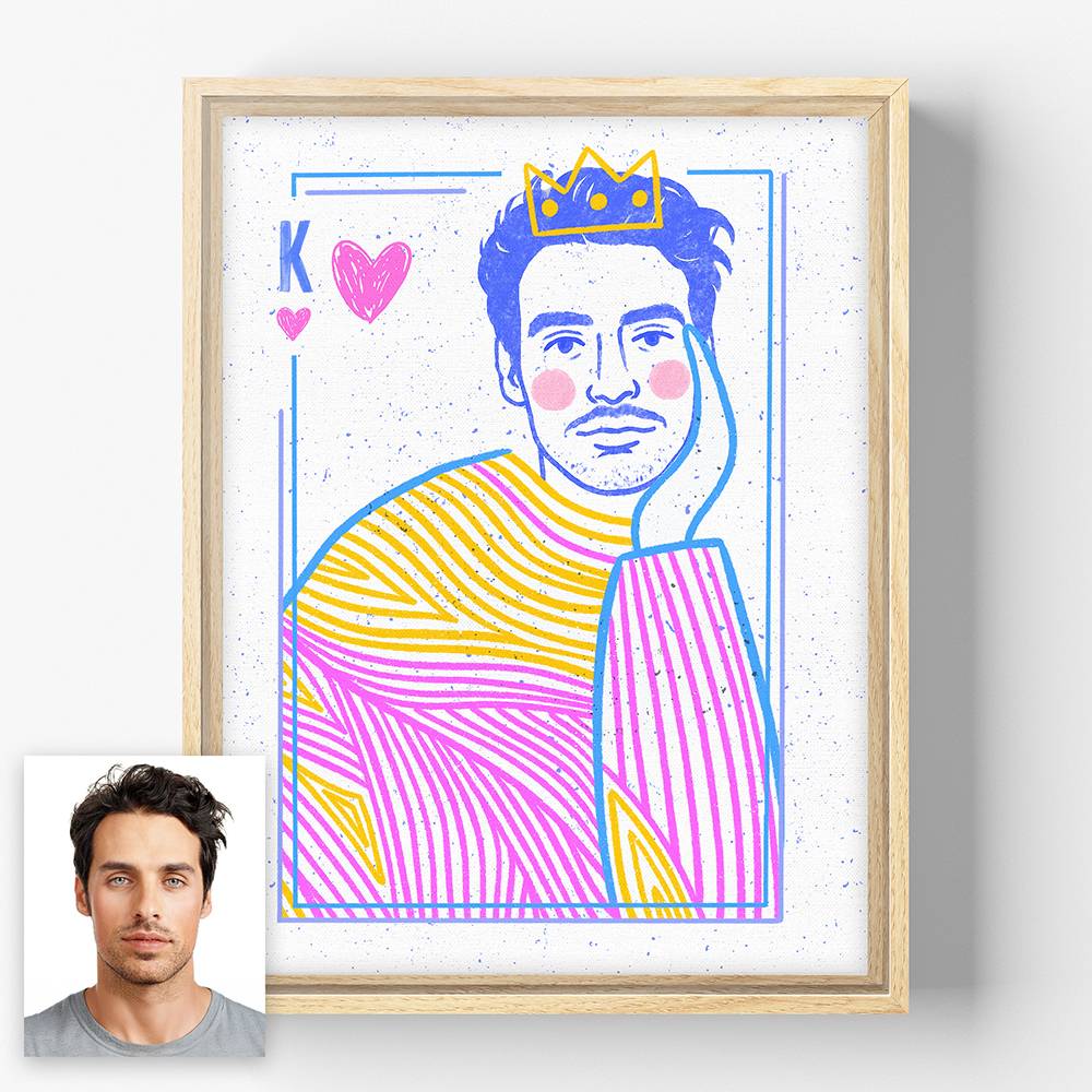 The Pair - Custom Line Art Canvas-6 product photo