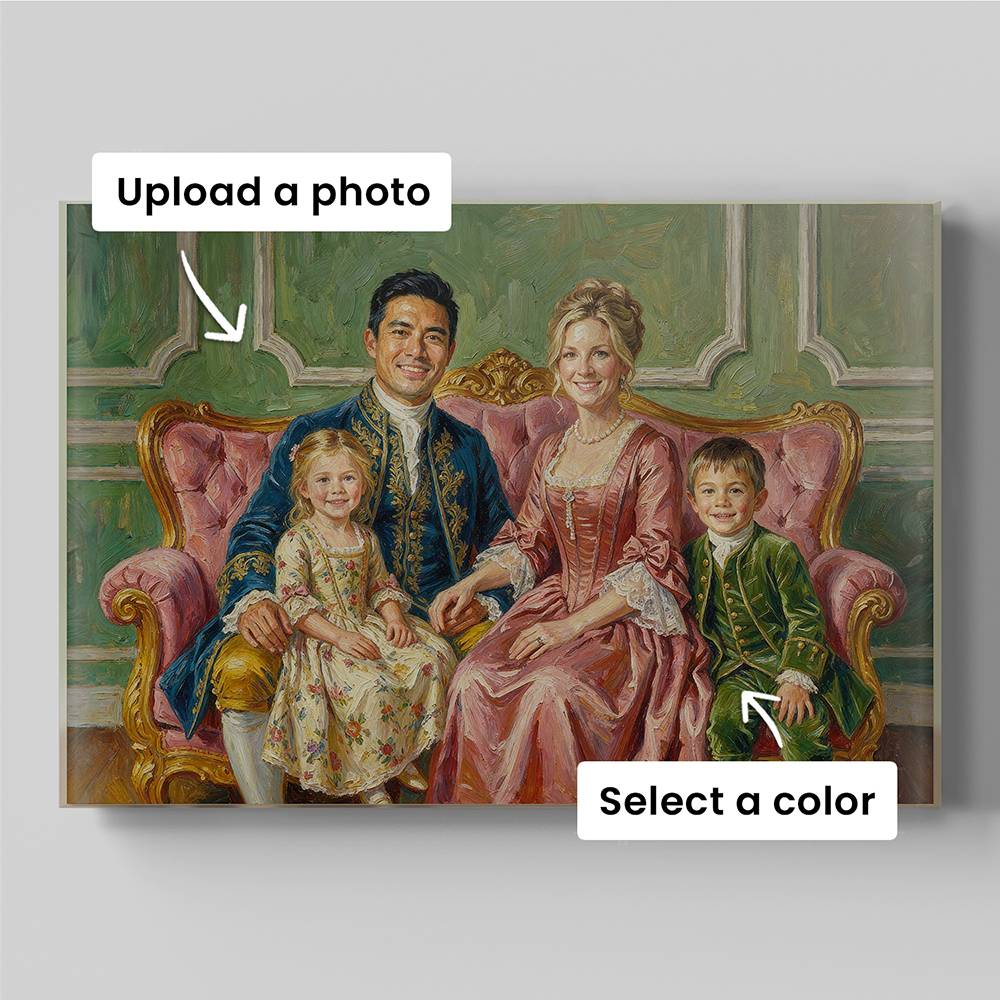 The Royals - Custom Family Portrait Acrylic-7 The Royals - Custom Family Portrait Acrylic-7 product photo
