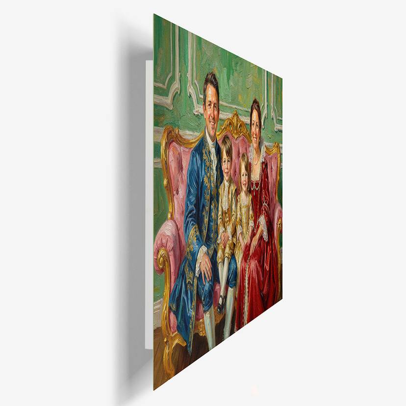 The Royals - Custom Family Portrait Metal - Lime And Lou