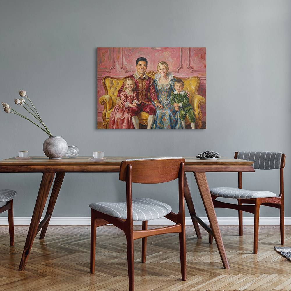 The Royals - Custom Family Portrait Metal-4 product photo