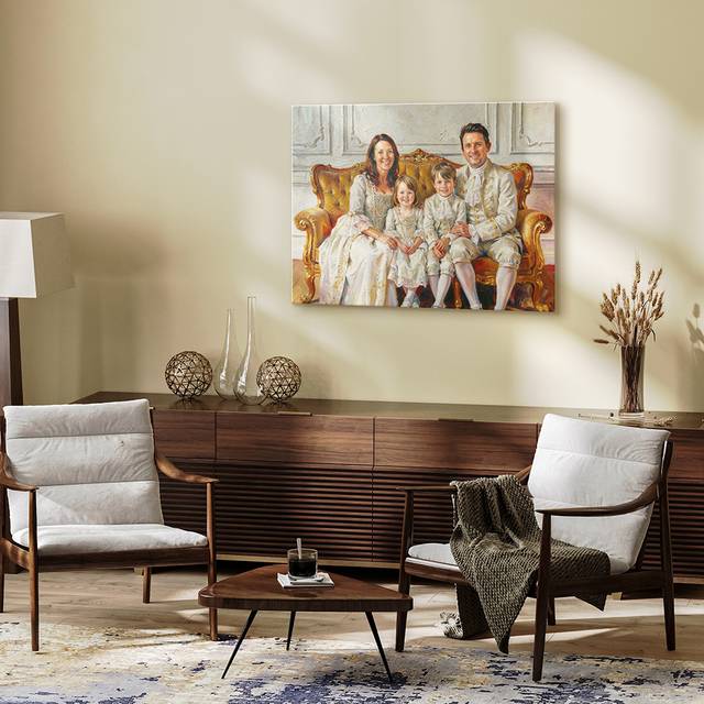 The Royals - Custom Family Portrait Metal - Lime And Lou