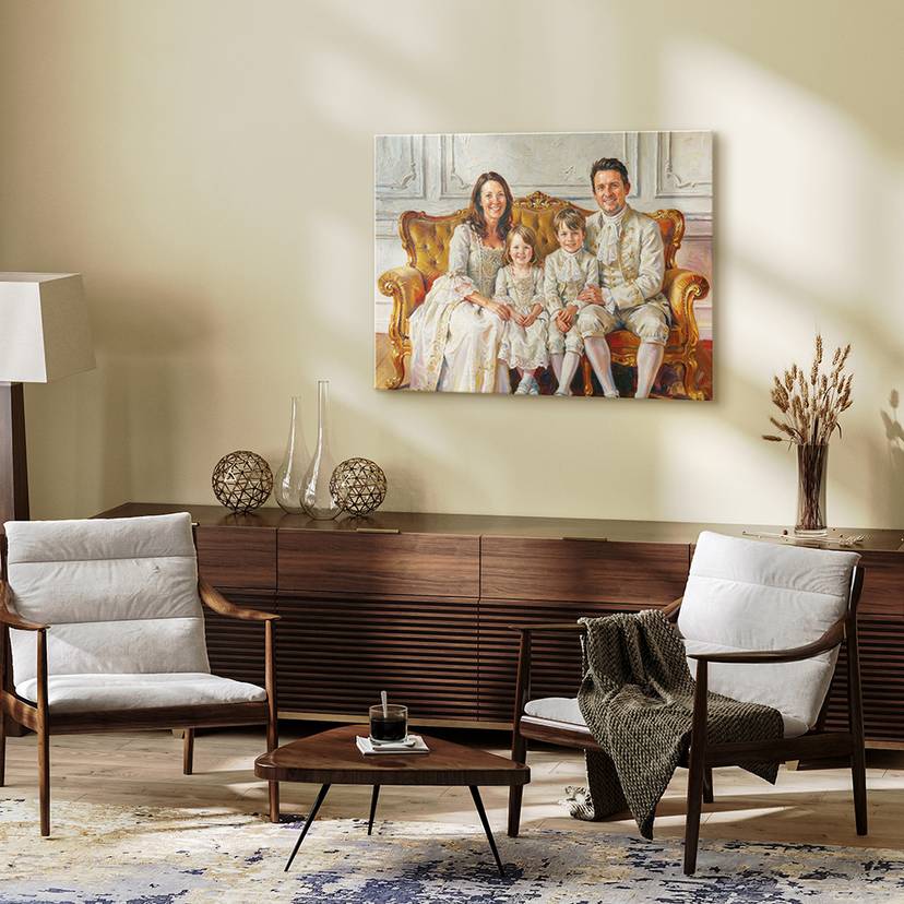 The Royals - Custom Family Portrait Metal - Lime And Lou