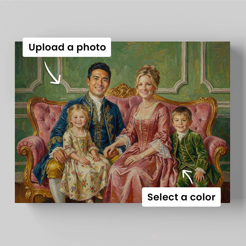 The Royals - Custom Family Portrait Metal-1 product photo