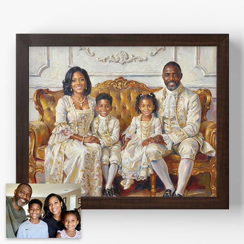 The Royals - Custom Family Portrait Print-5 product photo