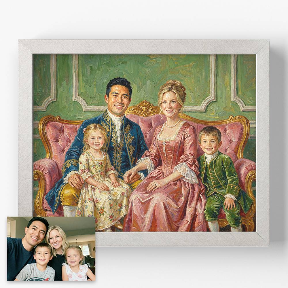 The Royals - Custom Family Portrait Print-6 product photo