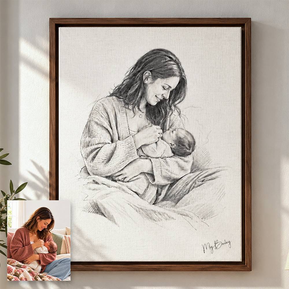 The Sketch Edit - Custom Family Portrait Canvas-2 product photo