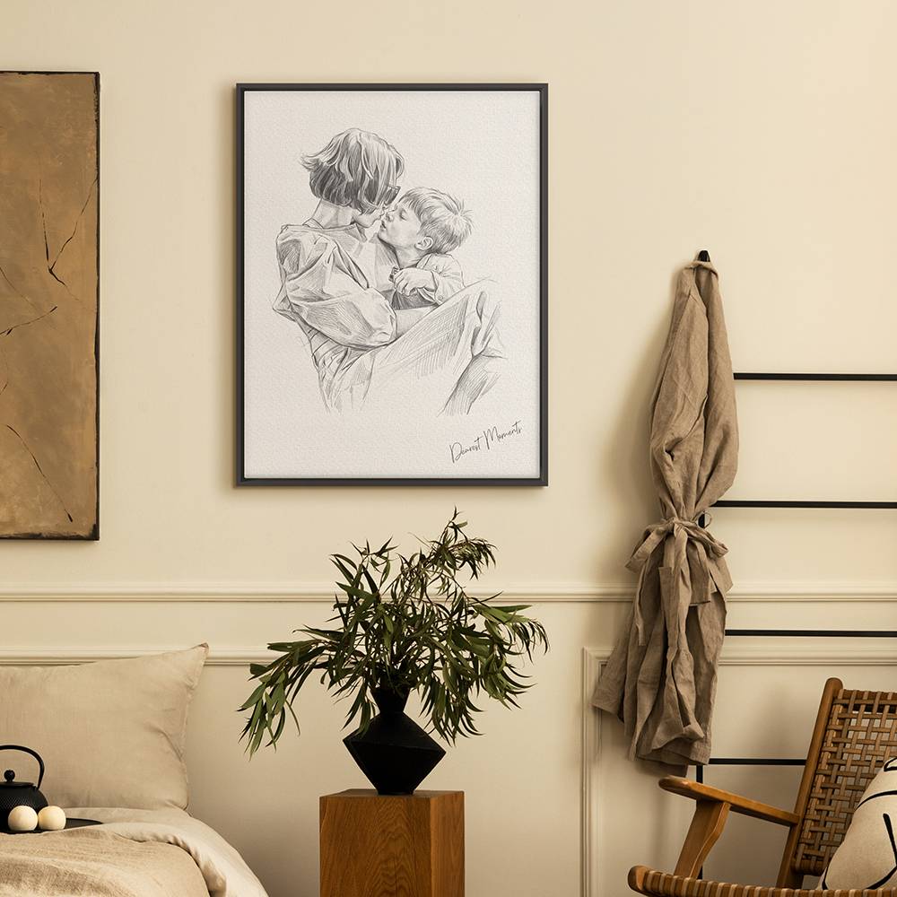 The Sketch Edit - Custom Family Portrait Canvas-5 product photo