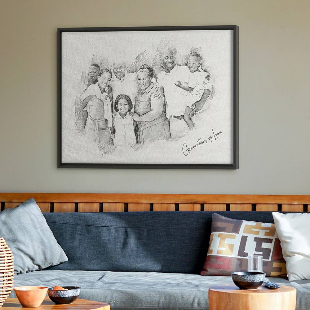 The Sketch Edit - Custom Horizontal Family Portrait Canvas-4 The Sketch Edit - Custom Horizontal Family Portrait Canvas-4 product photo