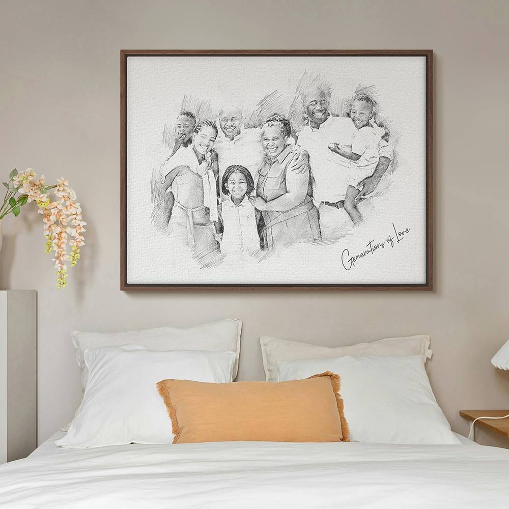 The Sketch Edit - Custom Horizontal Family Portrait Canvas-10 The Sketch Edit - Custom Horizontal Family Portrait Canvas-10 product photo