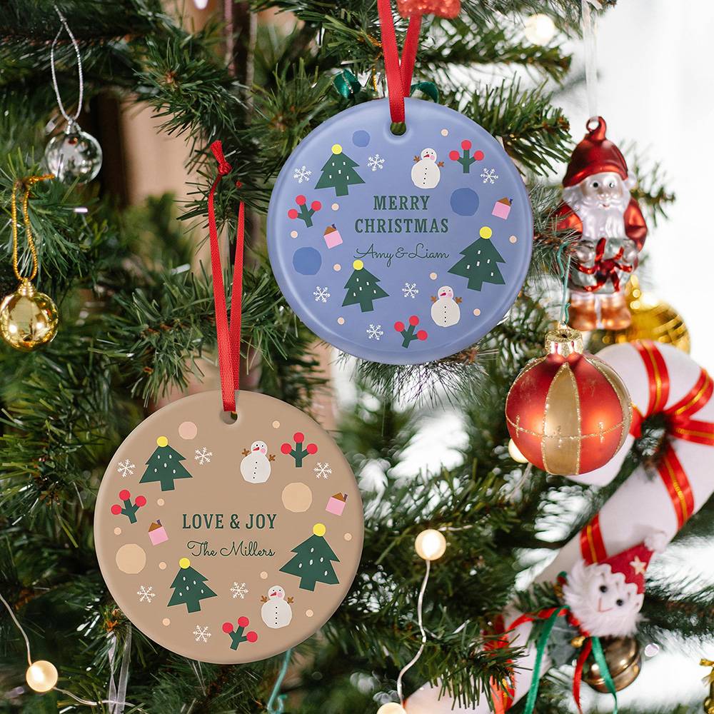 The Very Merry Personalized Ceramic Ornament-2 product photo