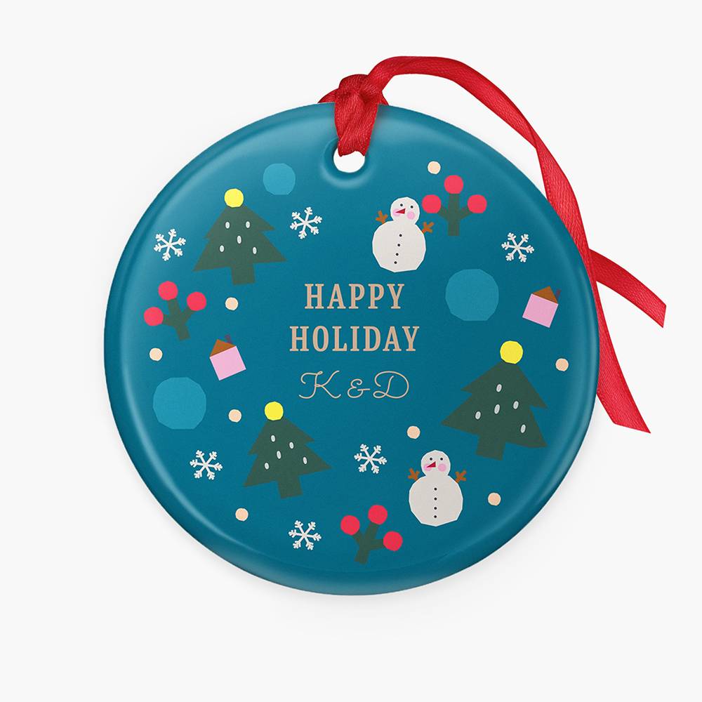 The Very Merry Personalized Ceramic Ornament-4 product photo