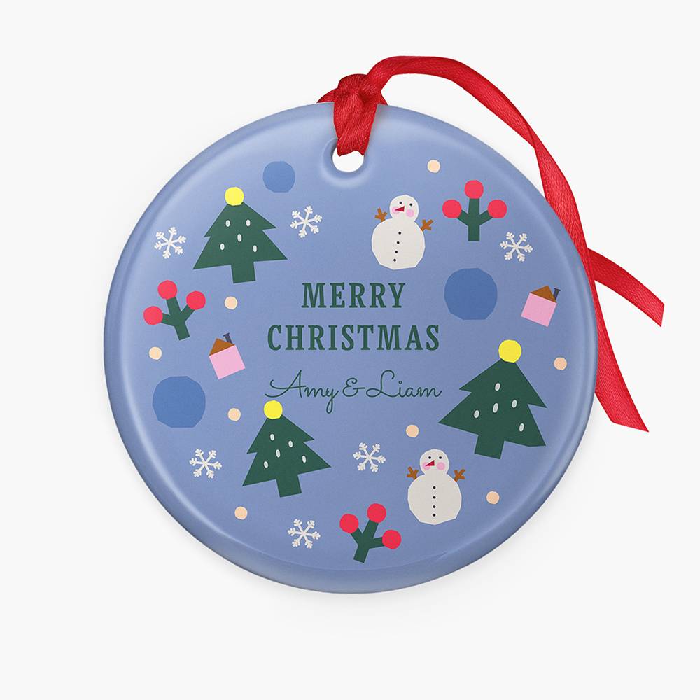 The Very Merry Personalized Ceramic Ornament-6 product photo