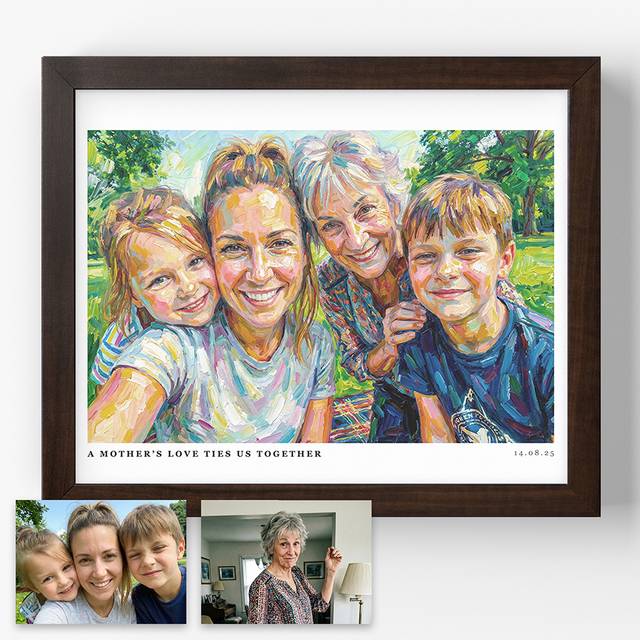 Portrait Print Example The Whole Picture - Custom Portrait Print - Lime And Lou