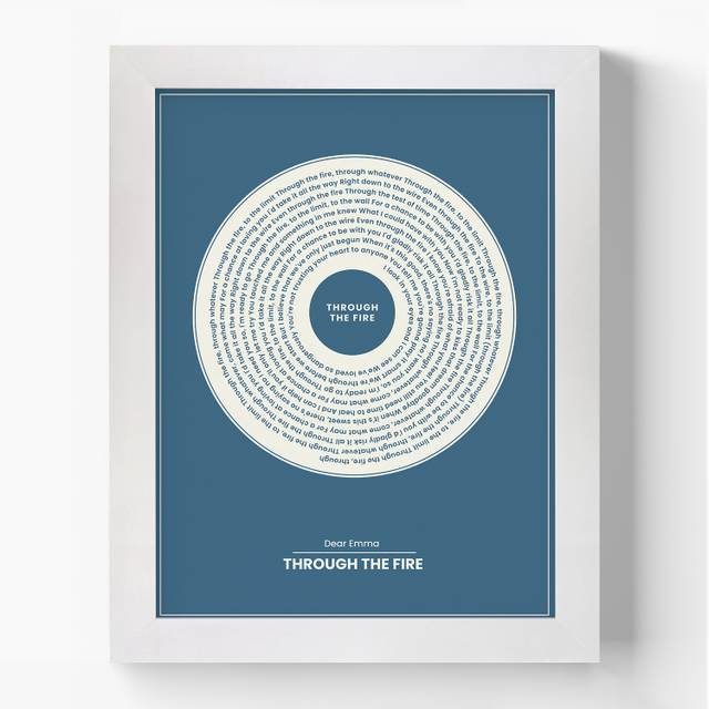 Timeless track custom print art lime lou