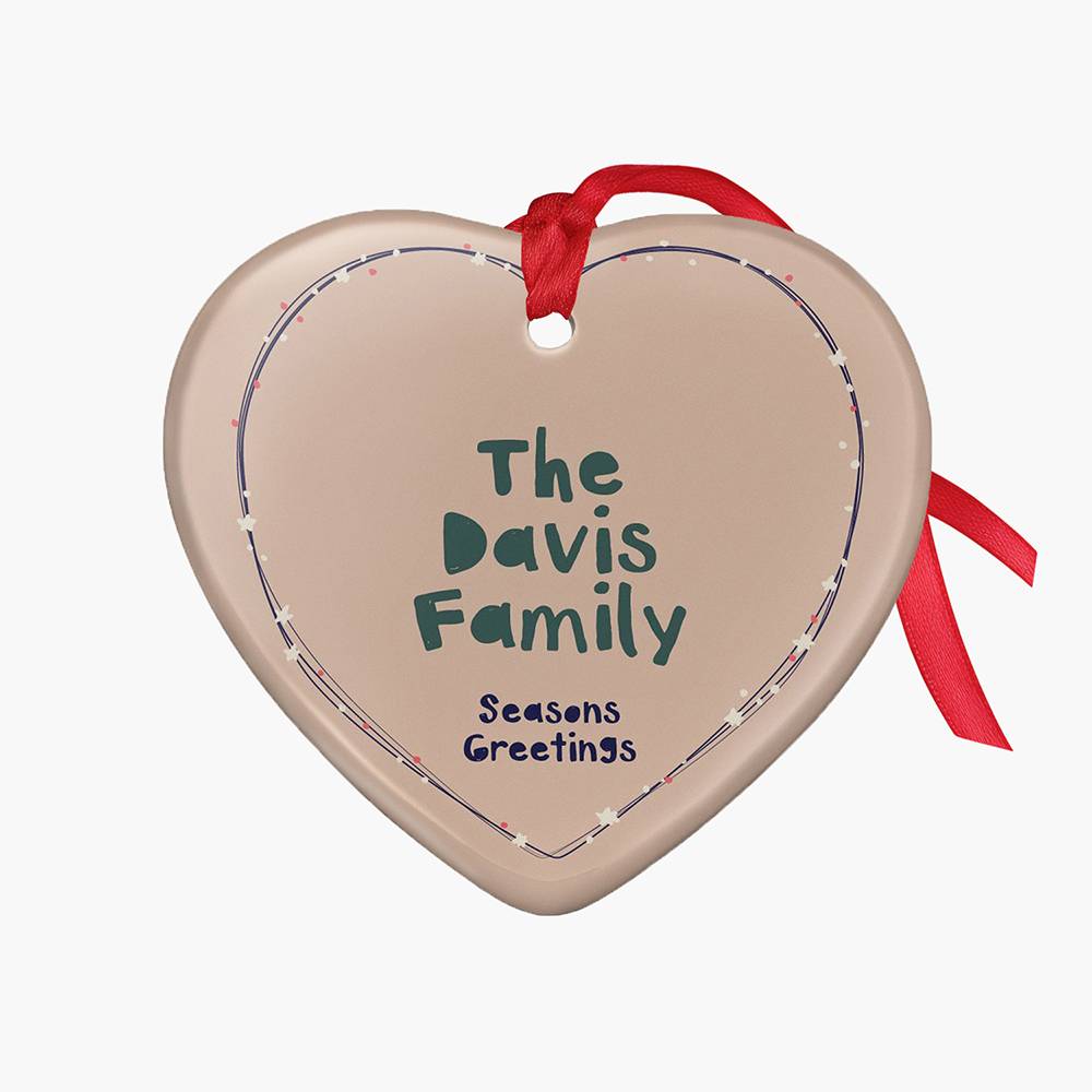 Warm Wishes – Custom Family Christmas Ornament-2 product photo