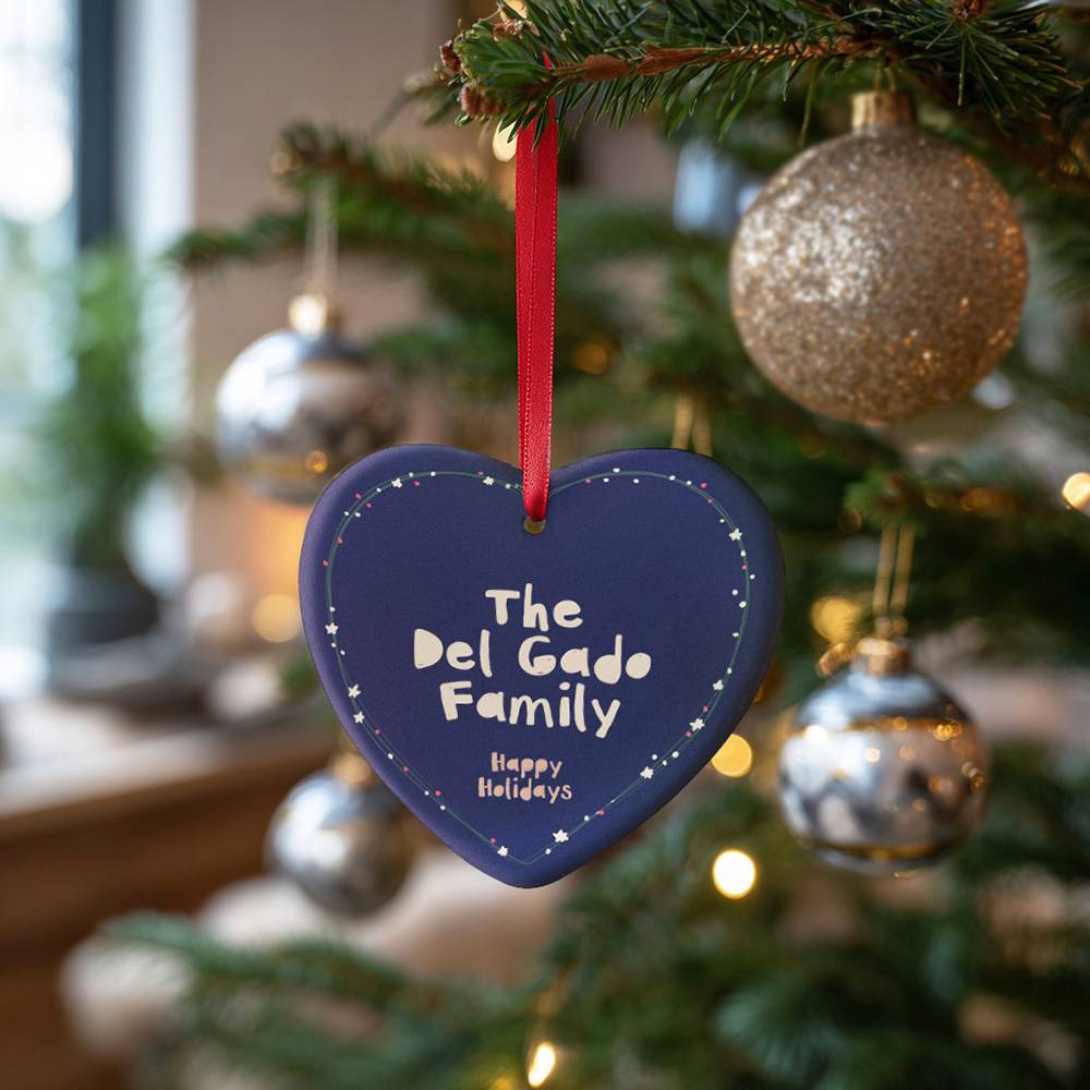 Warm Wishes – Custom Family Christmas Ornament-3 product photo
