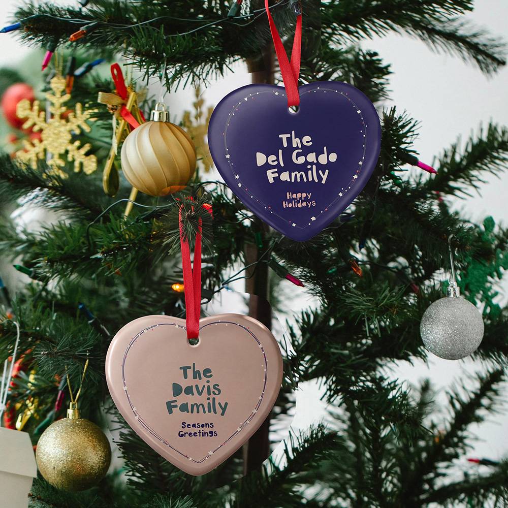 Warm Wishes – Custom Family Christmas Ornament-1 product photo