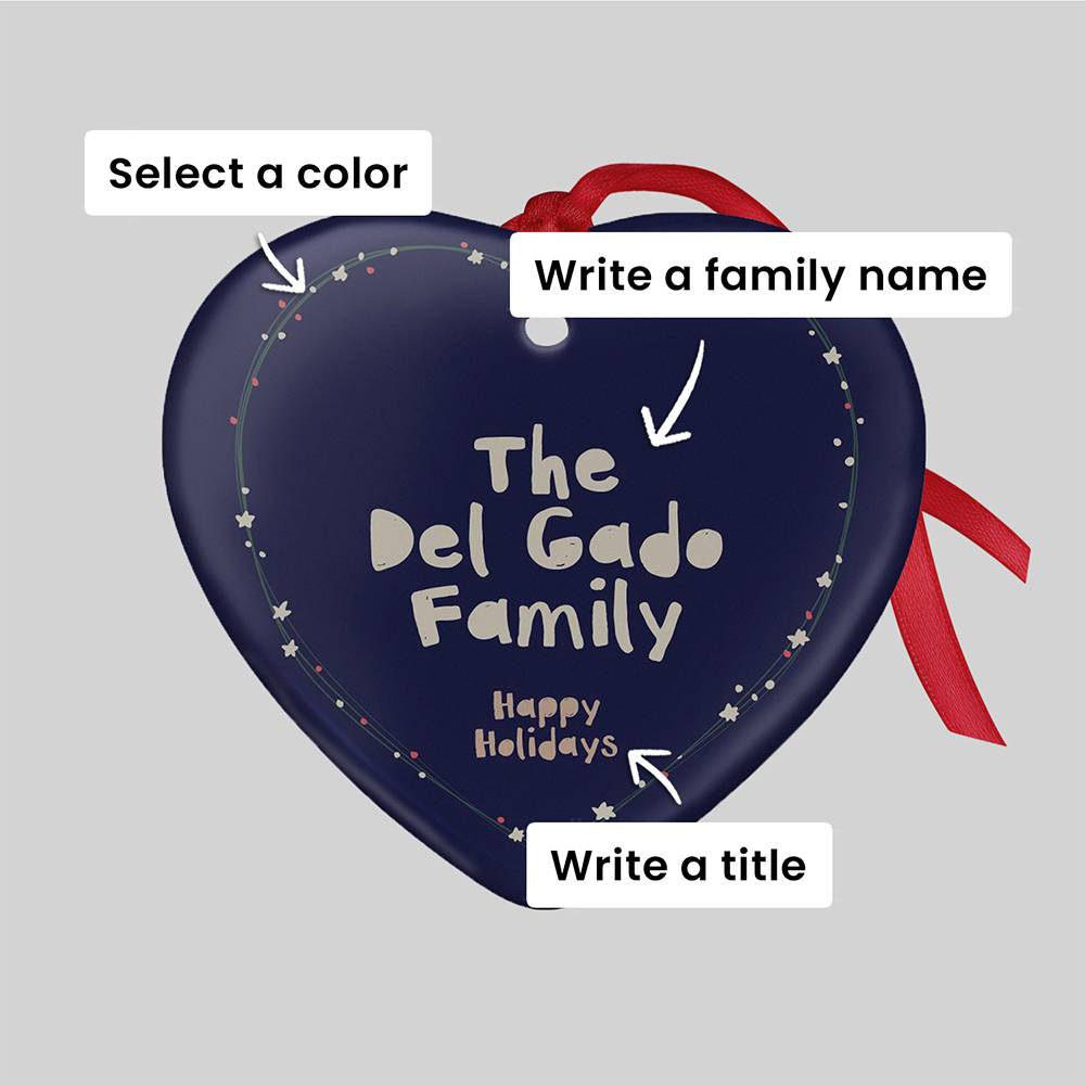 Warm Wishes – Custom Family Christmas Ornament-5 product photo
