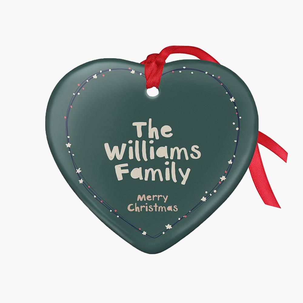 Warm Wishes – Custom Family Christmas Ornament-6 product photo