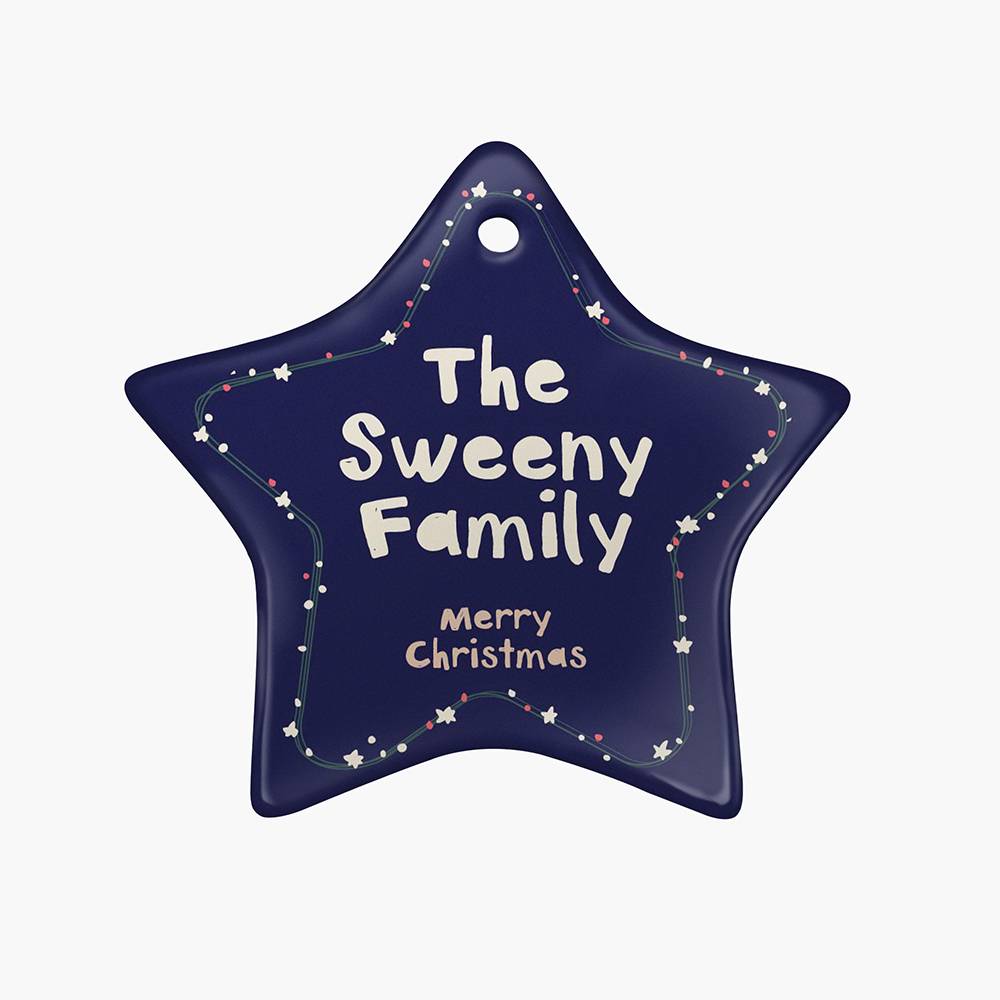Holiday Name Glow – Custom Family Christmas Ornament Set of Six-5 Holiday Name Glow – Custom Family Christmas Ornament Set of Six-5 product photo