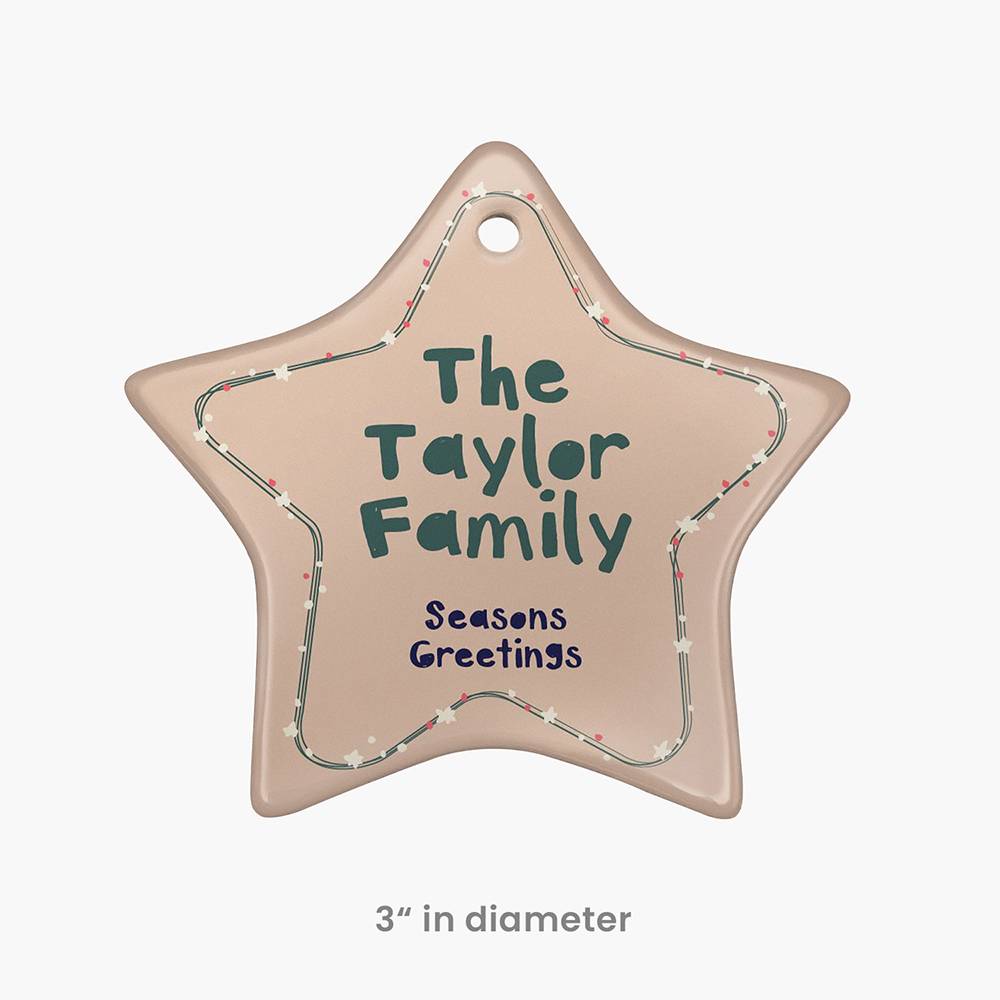 Holiday Name Glow – Custom Family Christmas Ornament Set of Six-4 Holiday Name Glow – Custom Family Christmas Ornament Set of Six-4 product photo