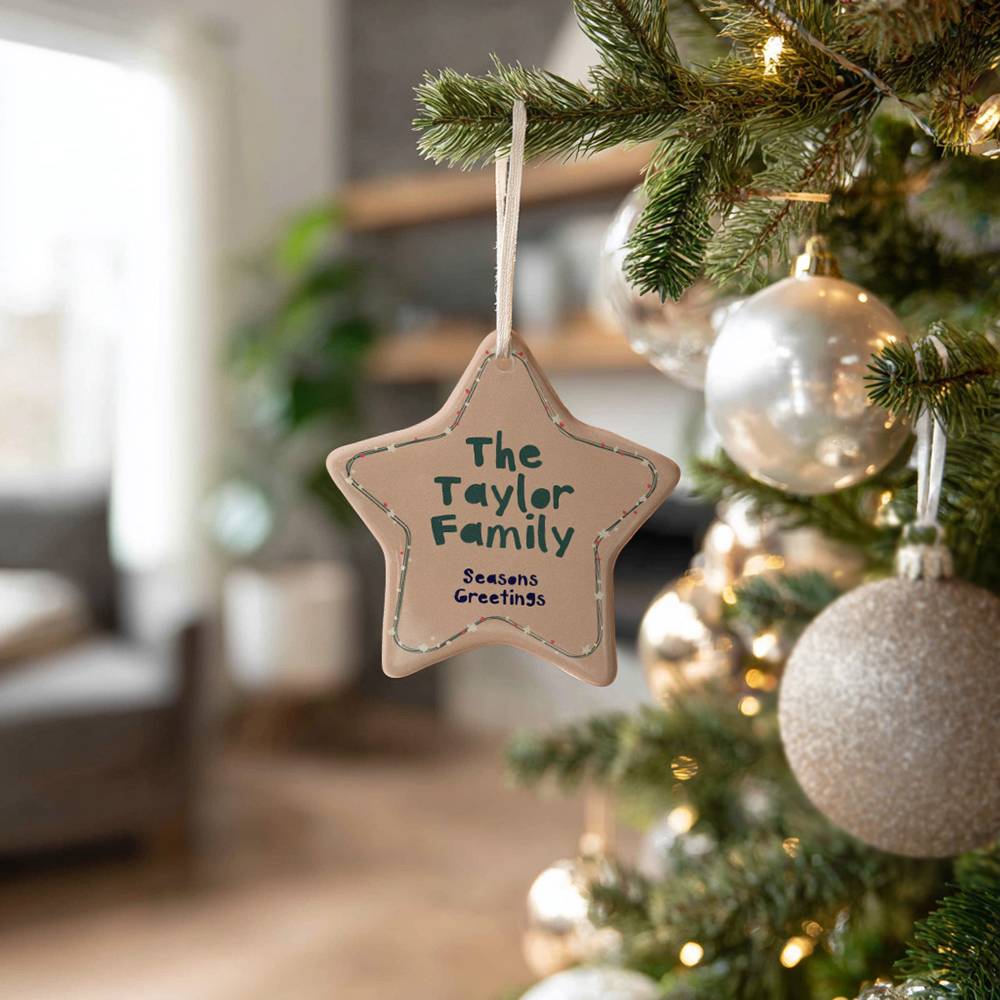 Holiday Name Glow – Custom Family Christmas Ornament Set of Six-7 Holiday Name Glow – Custom Family Christmas Ornament Set of Six-7 product photo