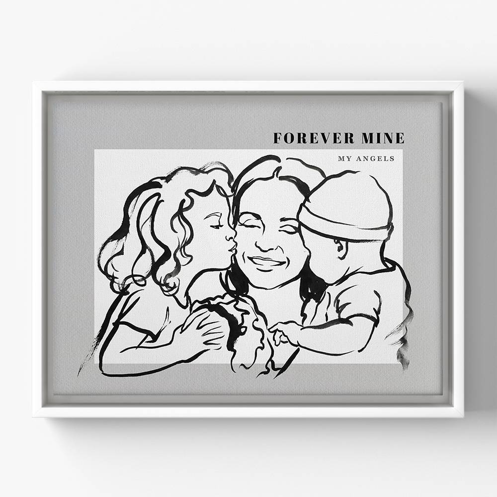 Where We Belong - Custom Portrait Canvas-1 product photo