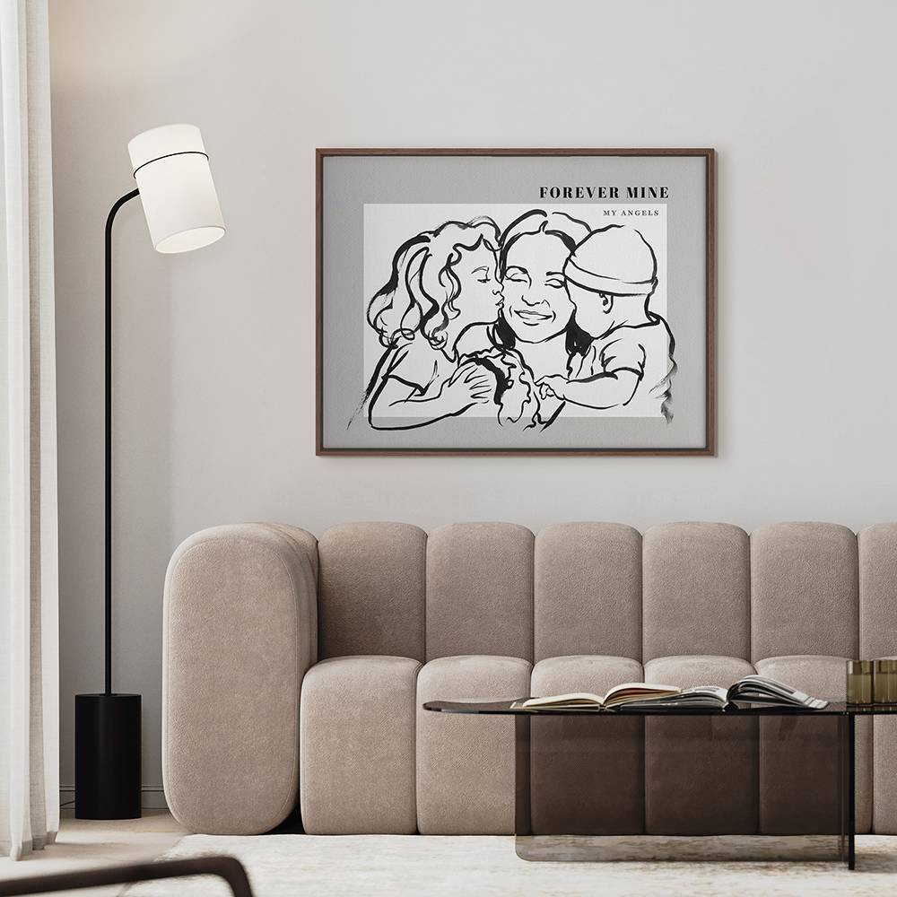 Where We Belong - Custom Portrait Canvas-2 product photo