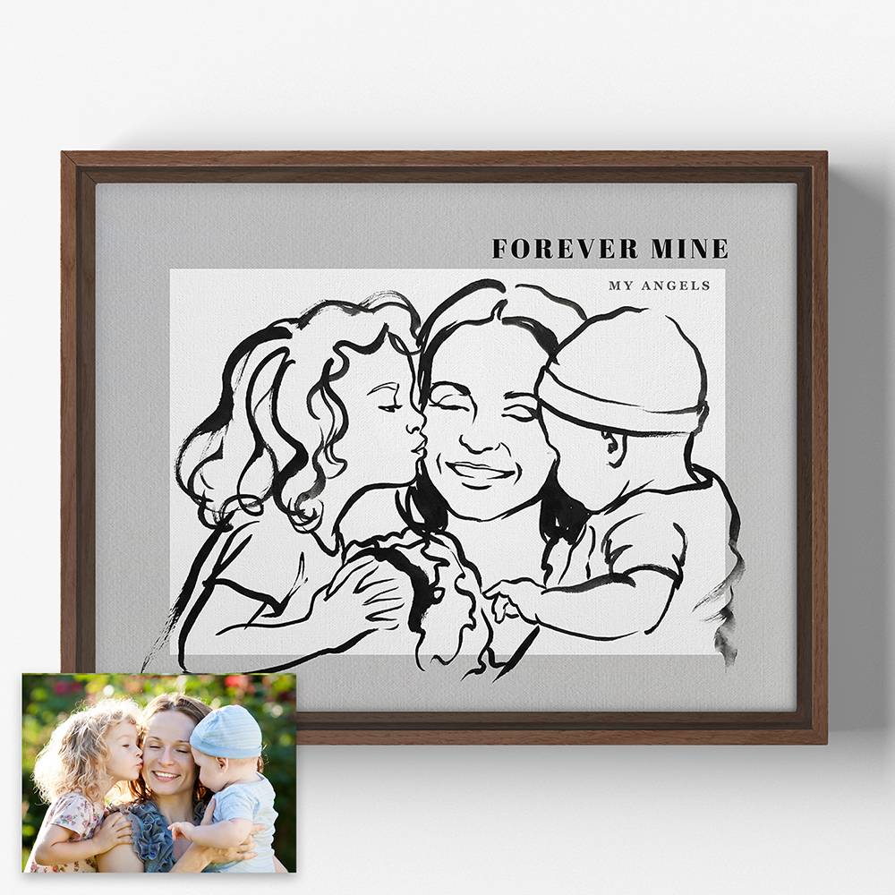 Where We Belong - Custom Portrait Canvas-7 product photo