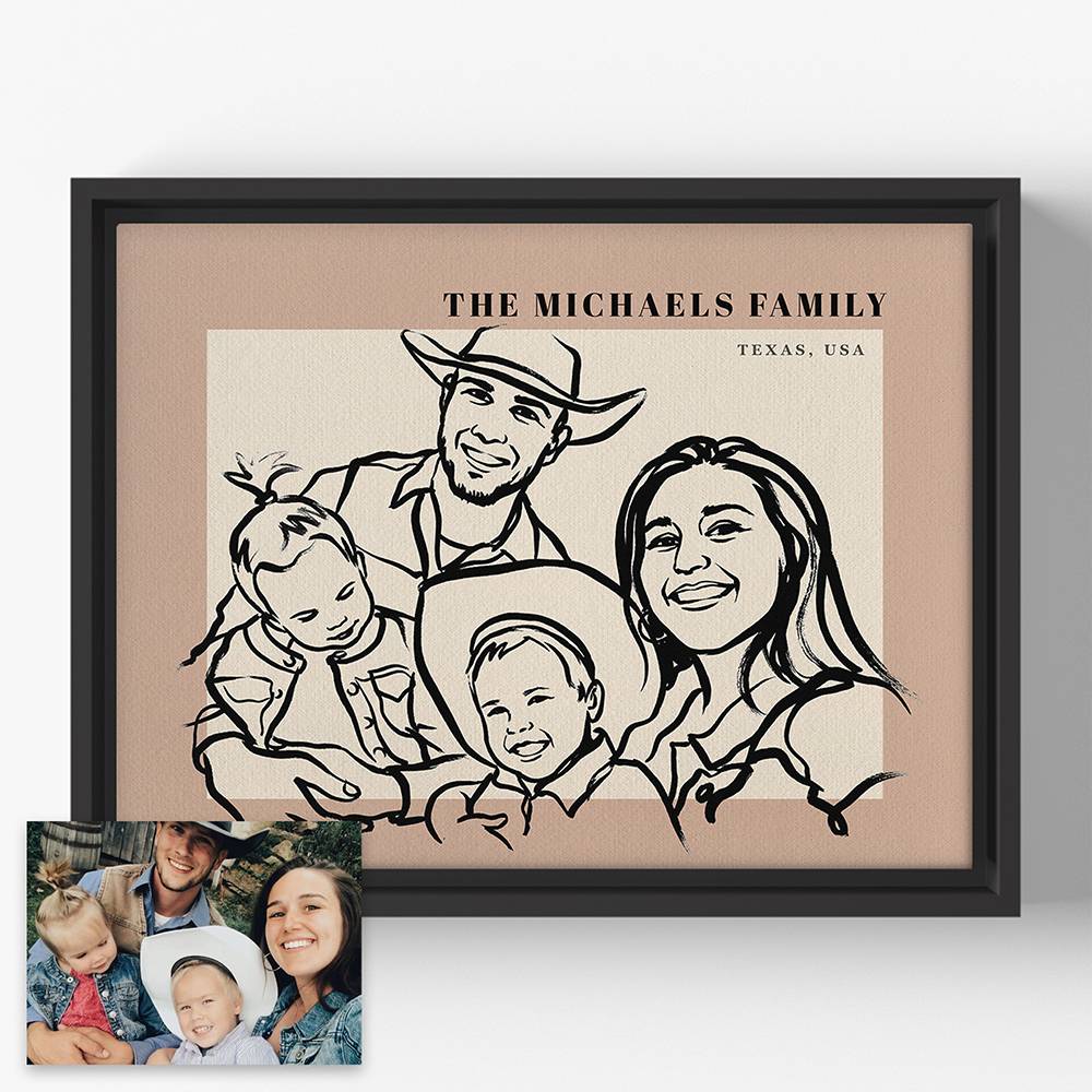 Where We Belong - Custom Portrait Canvas-3 product photo