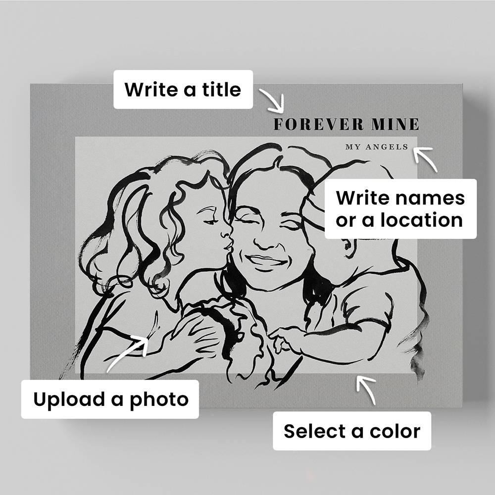 Where We Belong - Custom Portrait Metal-4 product photo