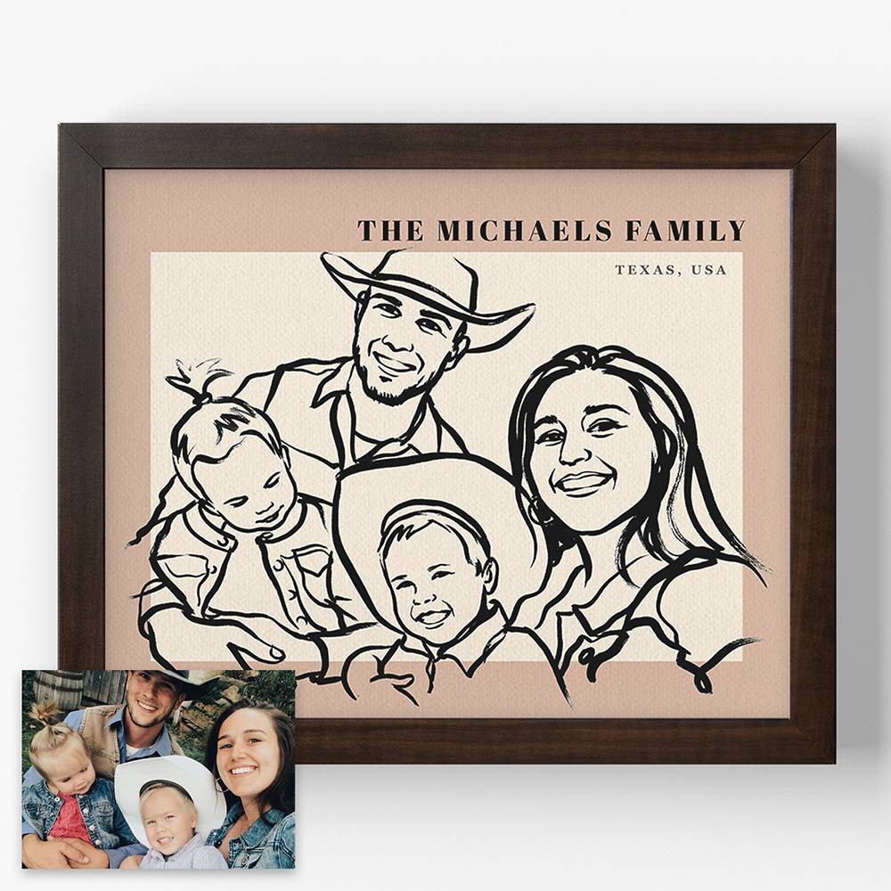 Where We Belong - Custom Portrait Print-3 product photo