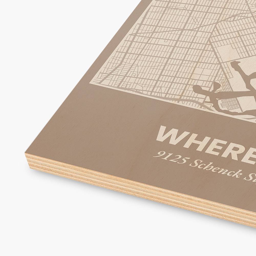 Where We Met - Custom Wood Wall Art-2 Where We Met - Custom Wood Wall Art-2 product photo