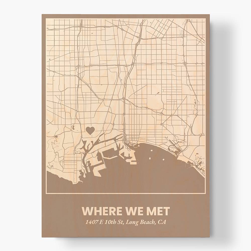 Where We Met - Custom Wood Wall Art-4 Where We Met - Custom Wood Wall Art-4 product photo